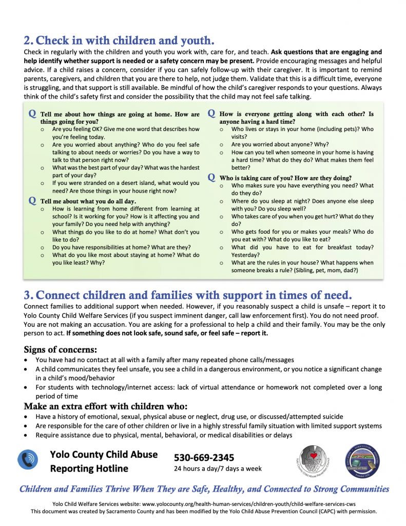 COVID-19 Resources - First 5 Yolo